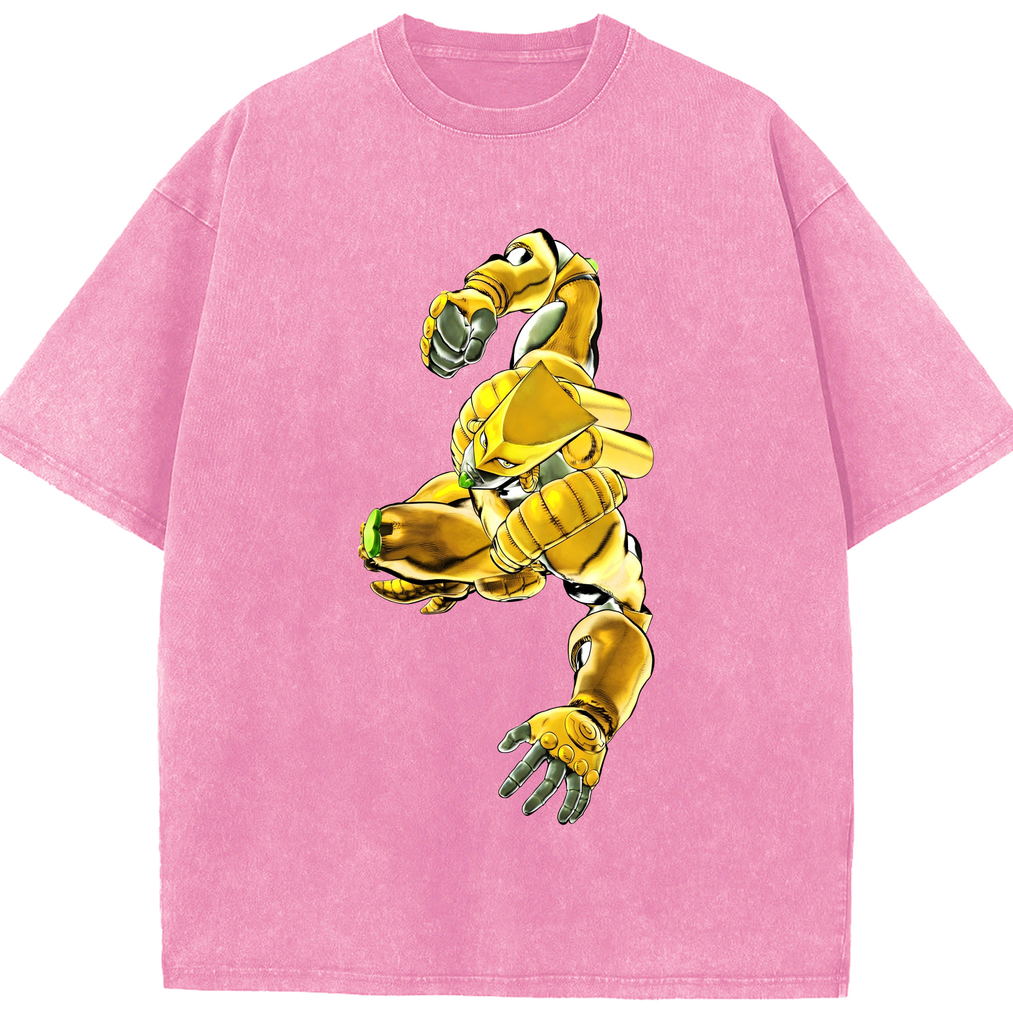 （画像用） ジョジョの奇妙な冒険 ディオ?ブランドー JoJo's Bizarre Adventure Dio Brando 綿100% ヴィンテージ風 半袖Tシャツ（フロントプリント）